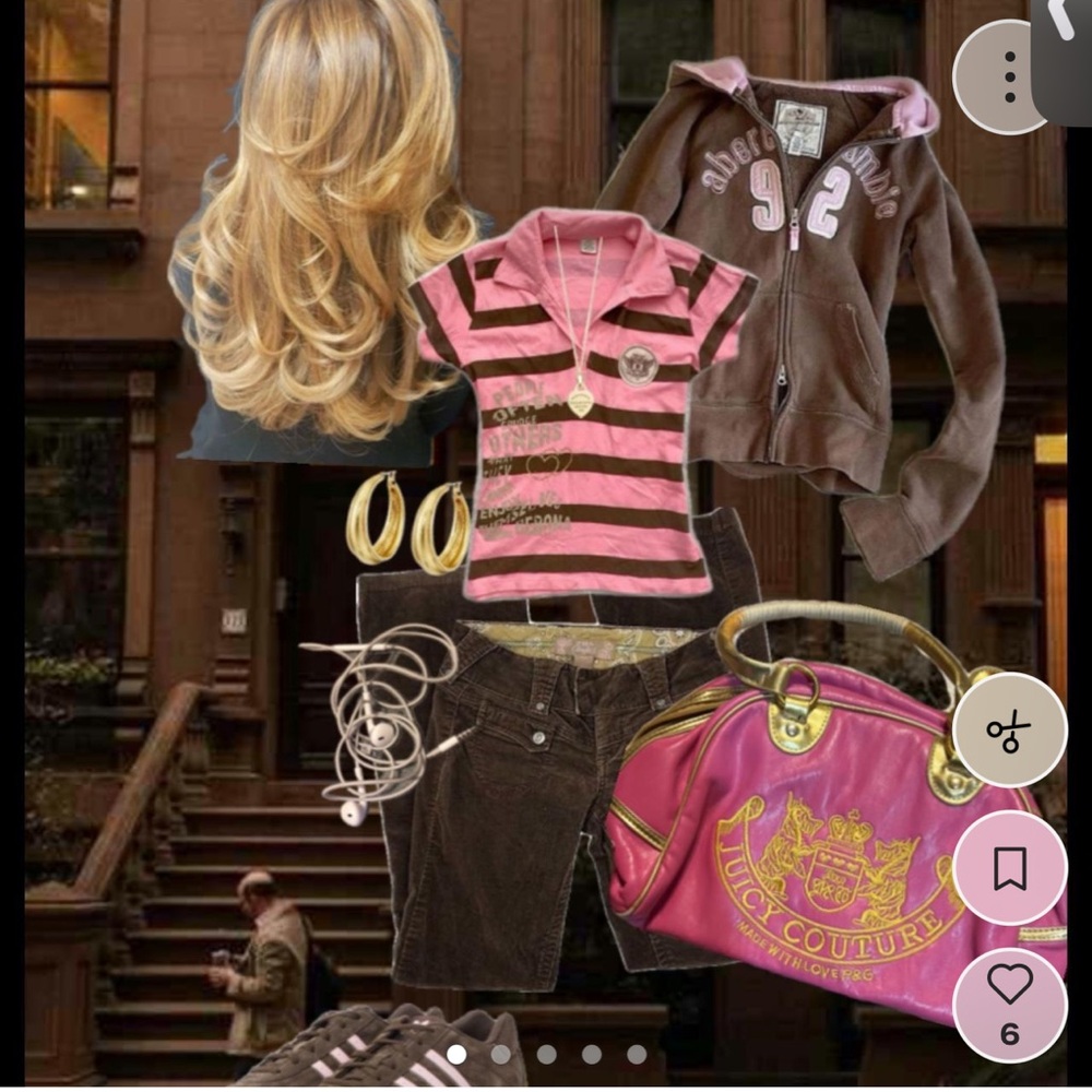 Juicy Couture Fuchsia Tote with Gold Accents